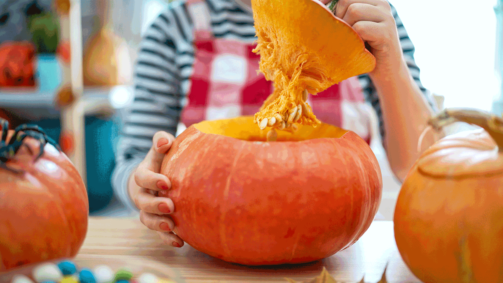 Kürbischnitzen Deckel