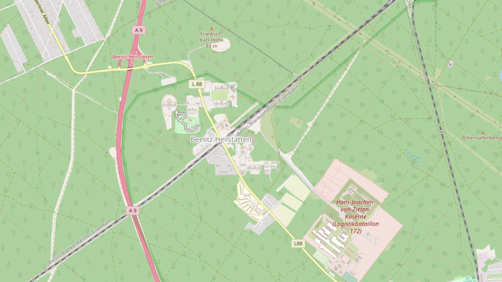 rs2 Lost Places Beelitz Heilstaetten karte