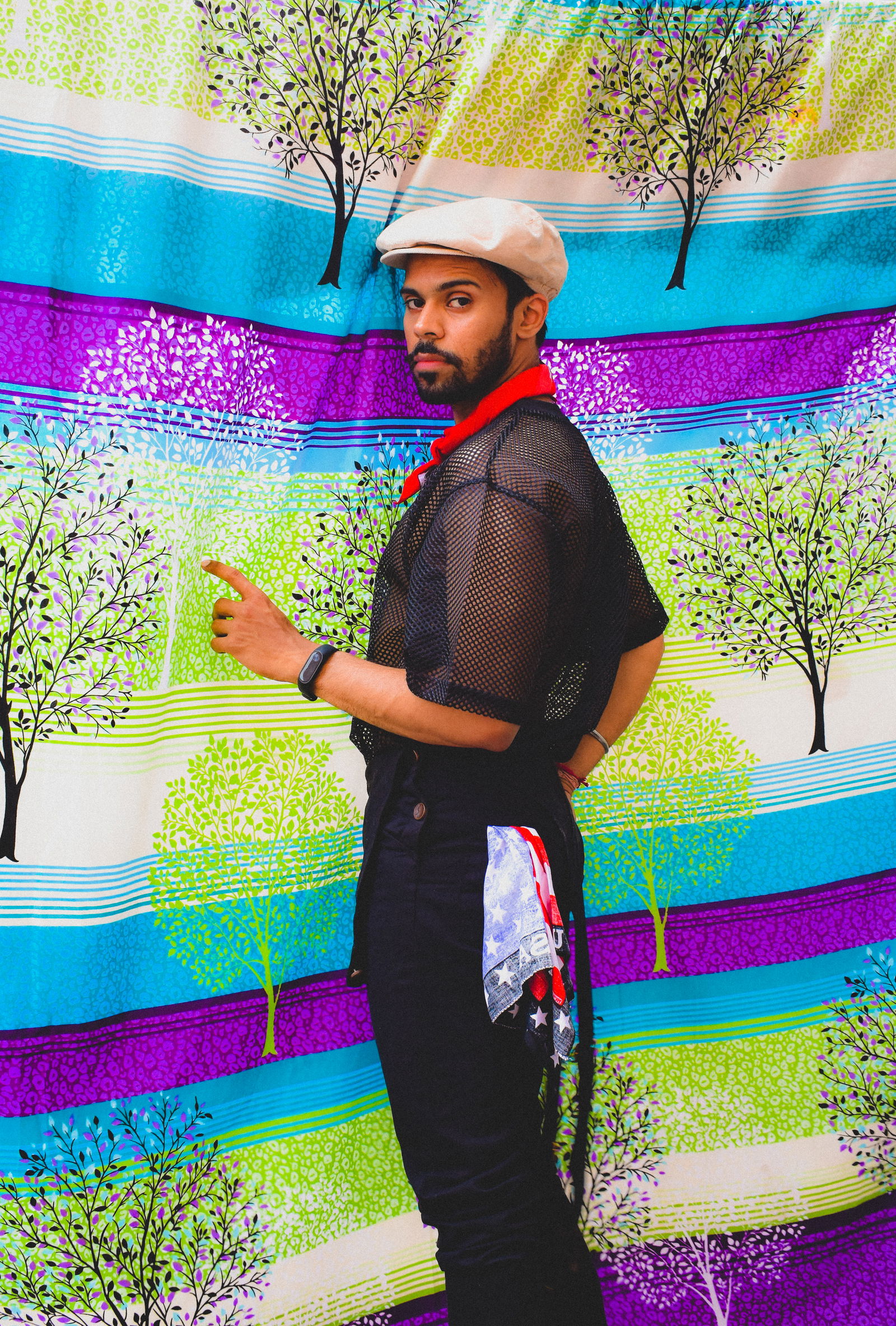 netz shirt transparent