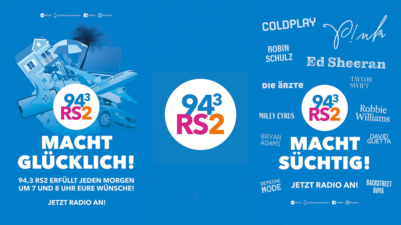 94,3 RS2 Logo und Werbung