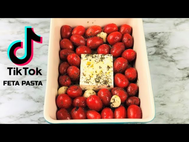 VIRAL TIKTOK BAKED FETA PASTA | Tiktok Feta Pasta Hack | life-changing TIK TOK Pasta | FETA PASTA
