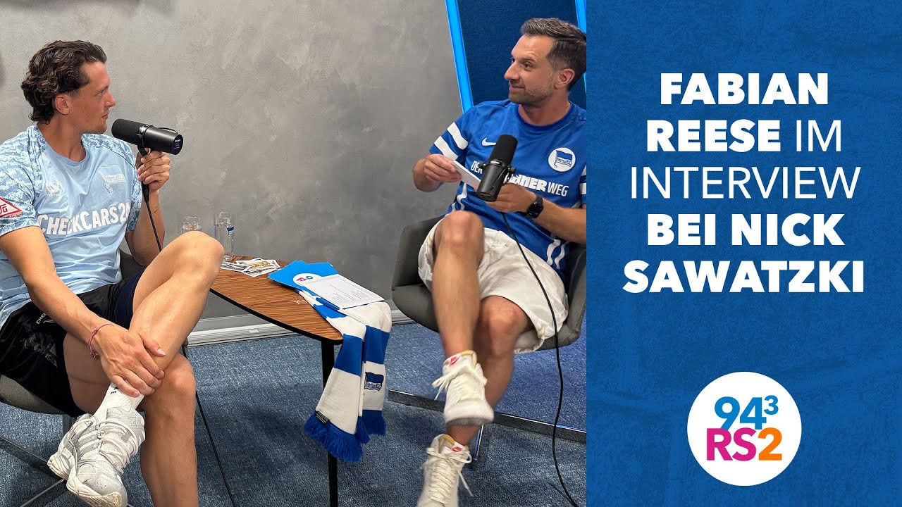 Hertha-Star Fabi Reese in der RS2-Morgenshow