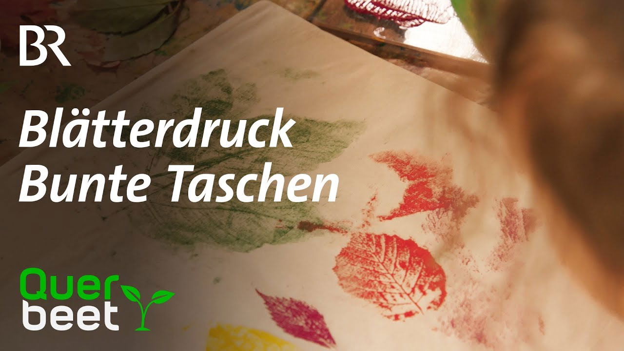 Bunter Blätterdruck: Bunte Blätter – Bunte Taschen